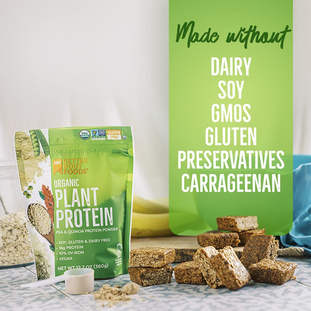 BetterBody Foods Organic Plant Based Protein Powder