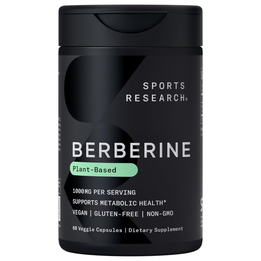 Sports Research Berberine - 1000 mg, 60 Capsules