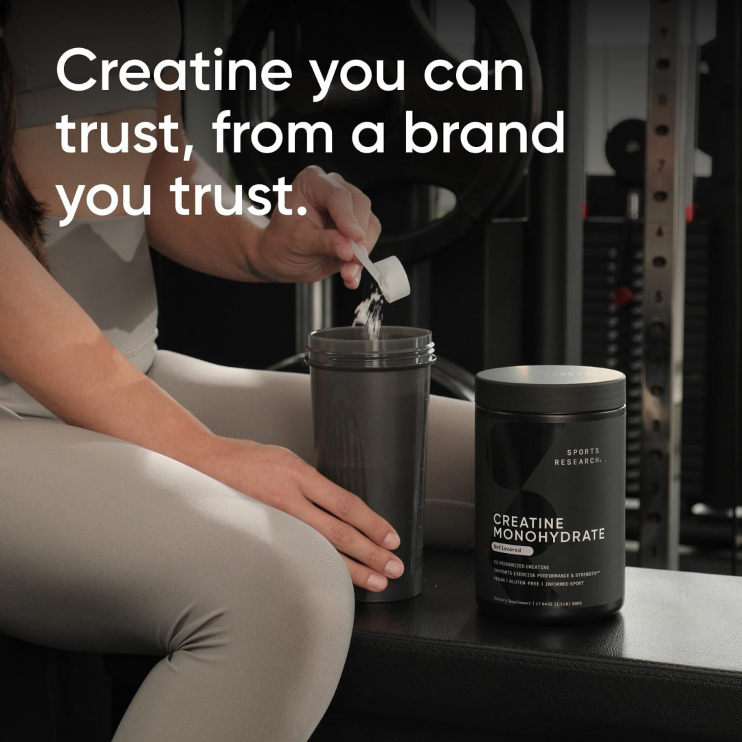 Sports Research Creatine Monohydrate - Gain Lean Muscle