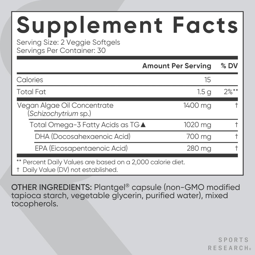 Sports Research Vegan Omega-3
