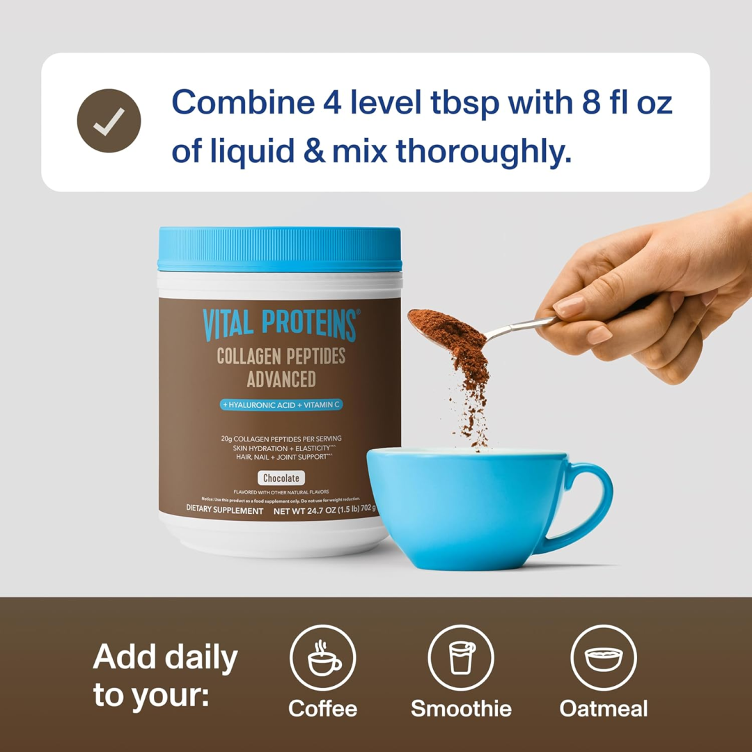 Vital Proteins Collagen Peptides Advanced, Chocolate