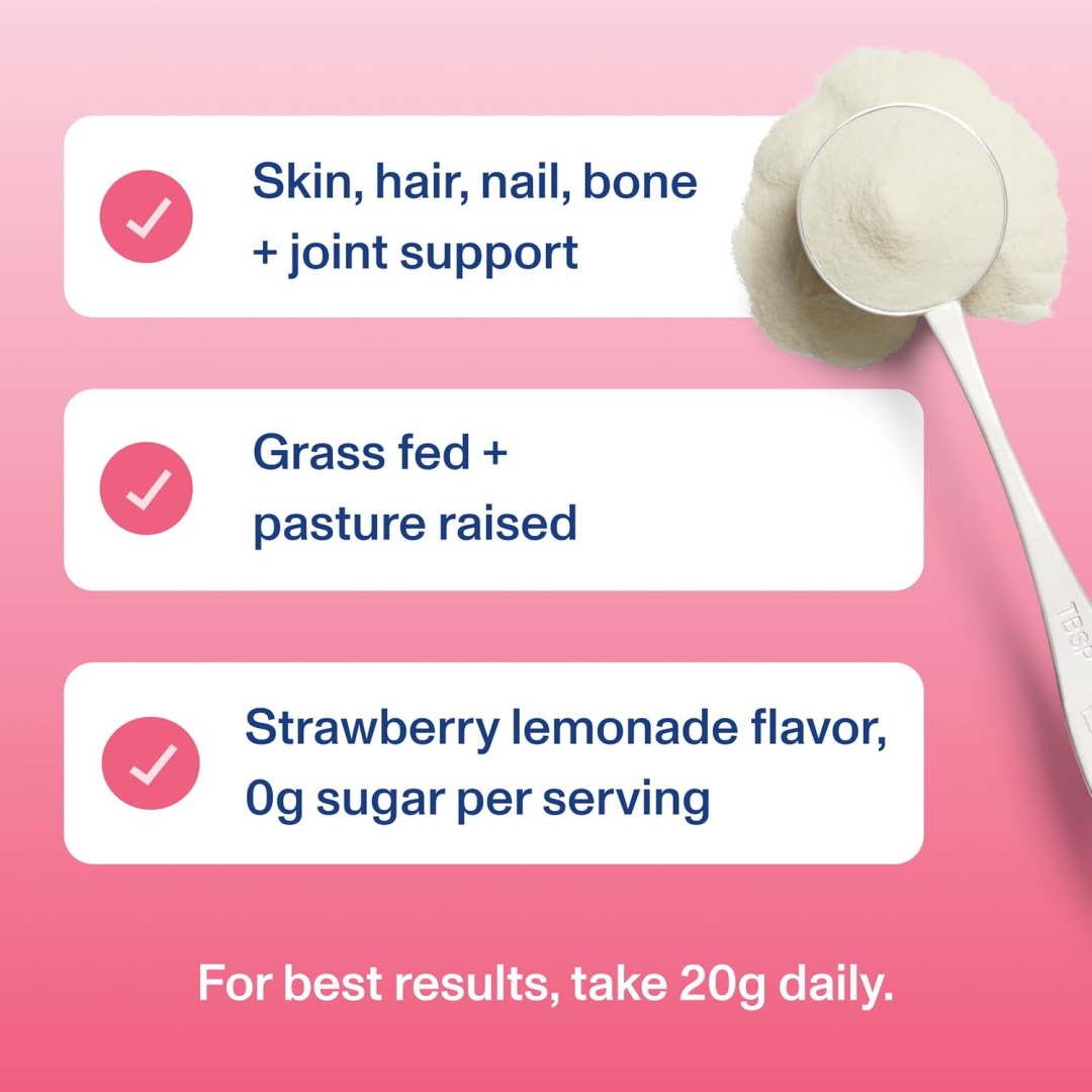 Vital Proteins, Beauty Collagen, Strawberry Lemon