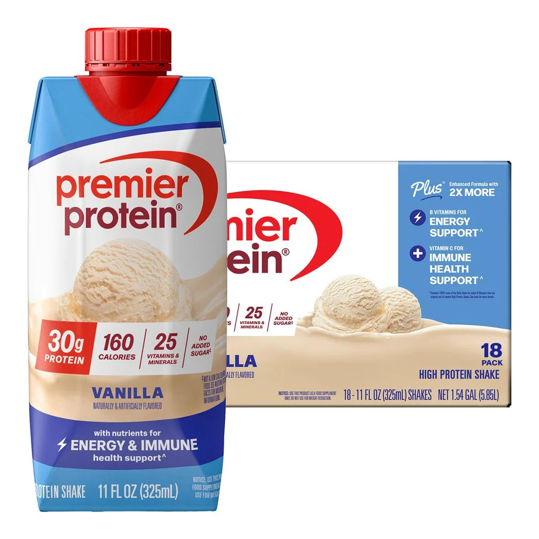 Premier Protein Shake, Vanilla, 18 Pack