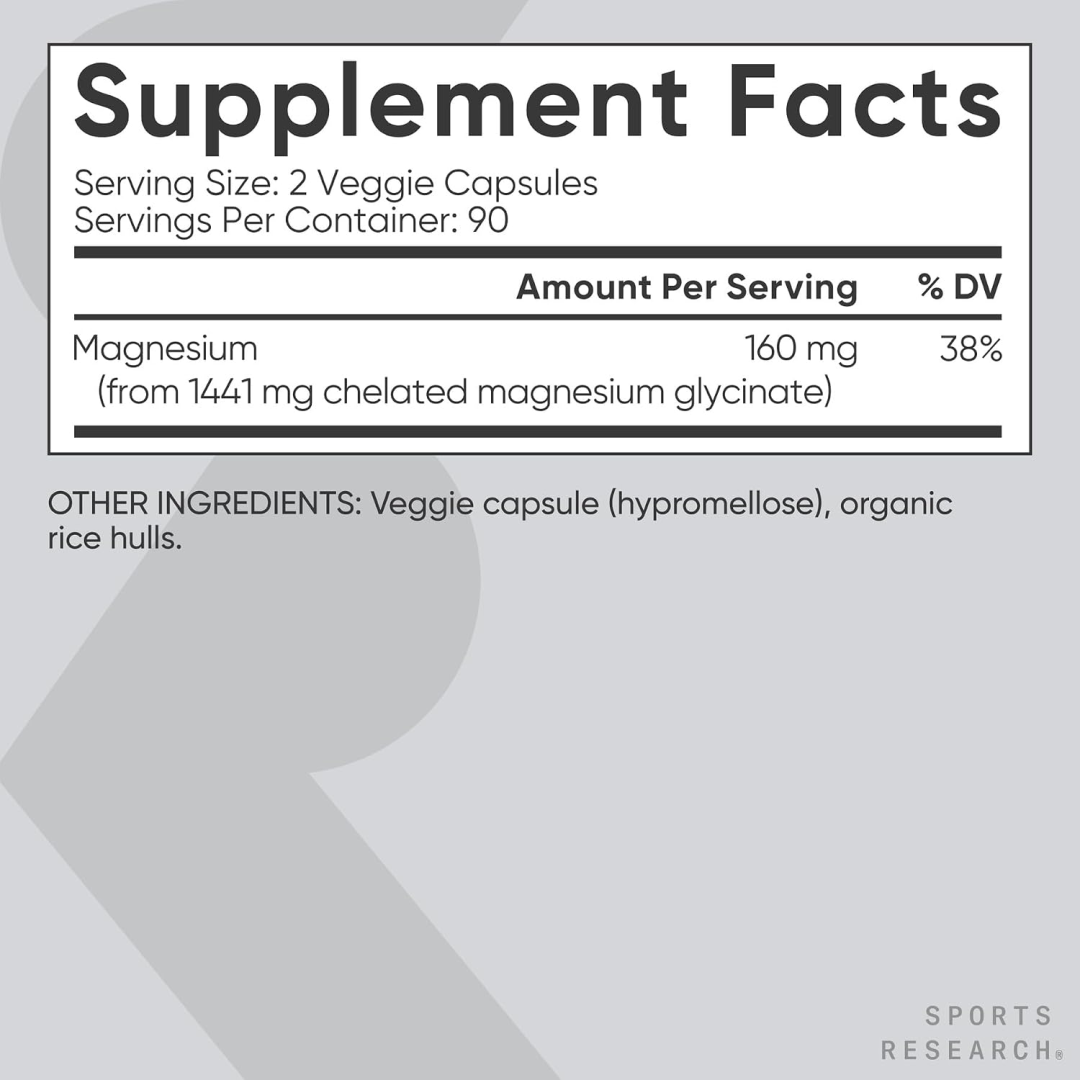 Sports Research Magnesium Glycinate