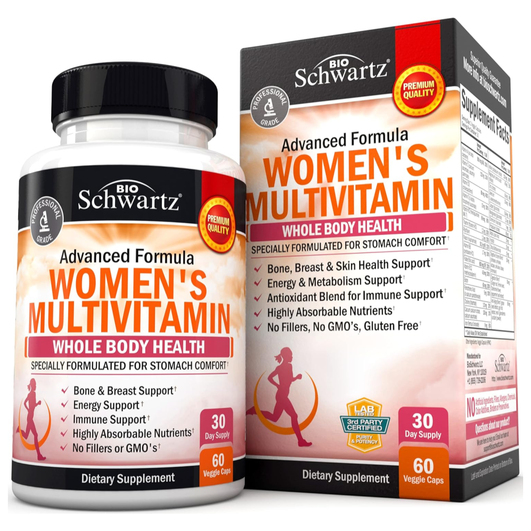 BioSchwartz Women's Multivitamin with Vitamin D3 - 60 Capsules