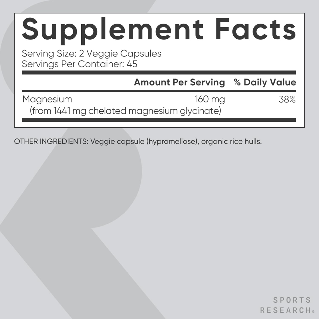Sports Research Magnesium Glycinate