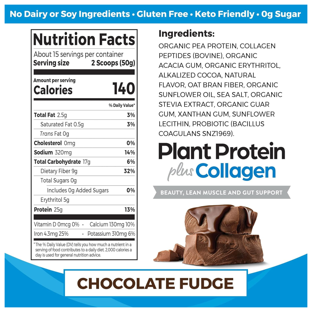 Orgain Plant Protein Plus Collagen Chocolate