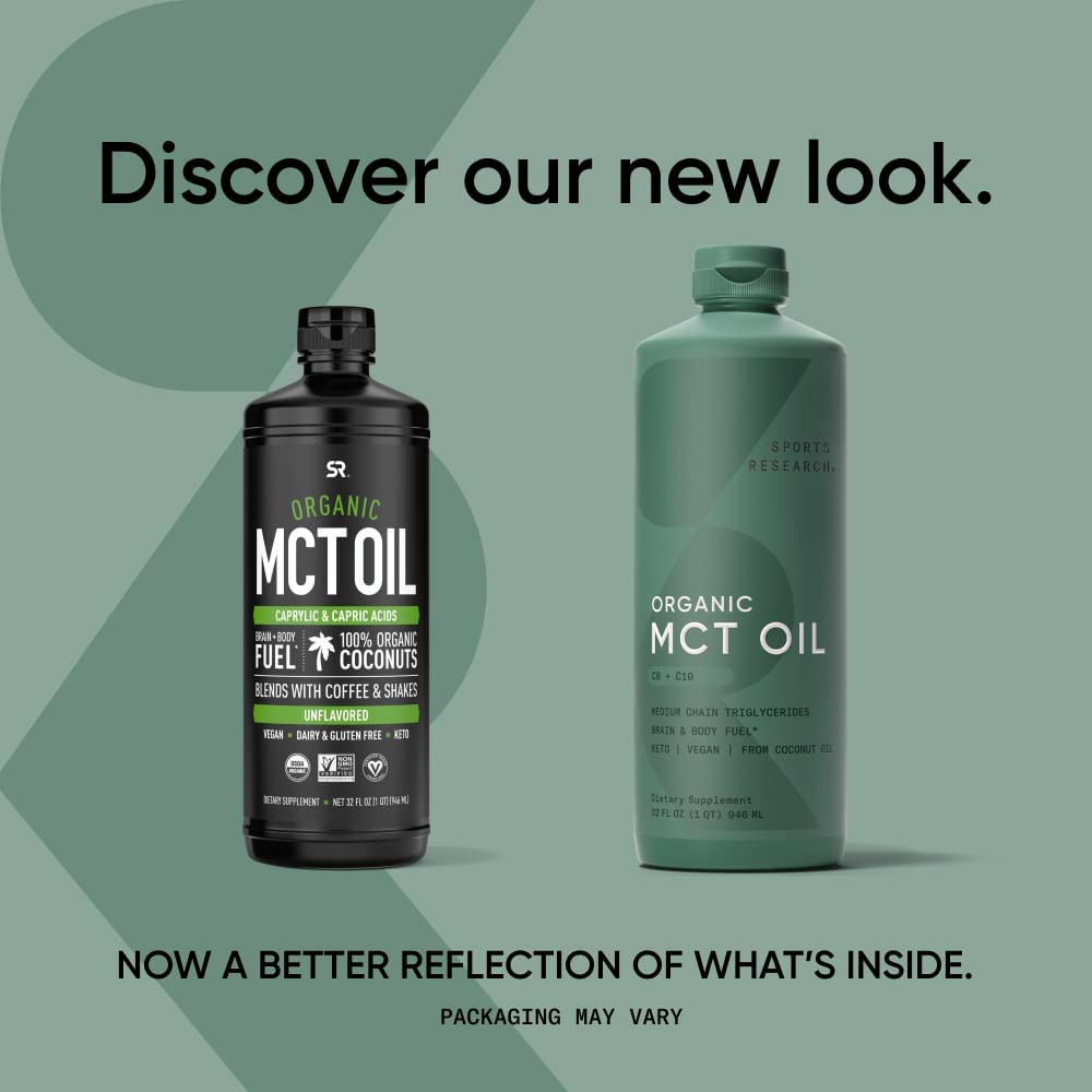 Sports Research Organic MCT Oil (C8, C10)