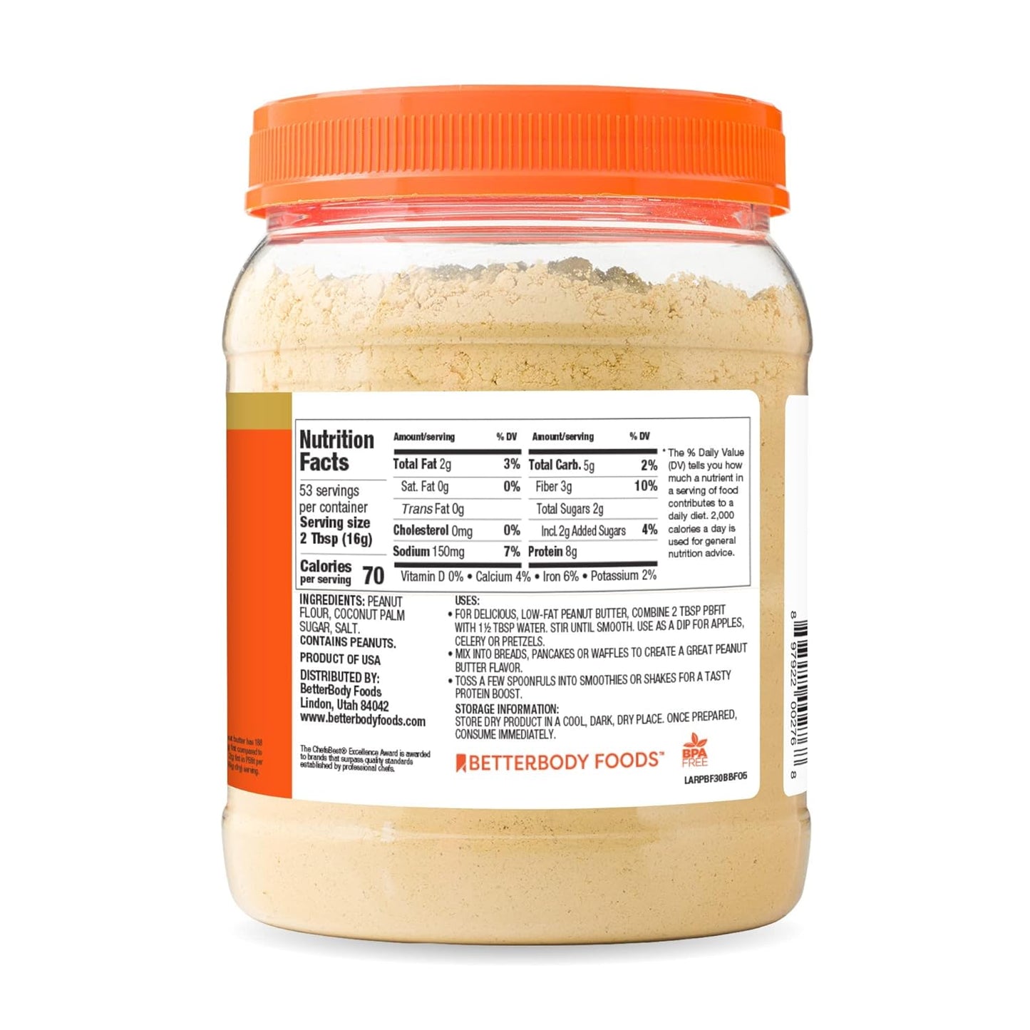 PBfit Classic Peanut Butter Powder 30 Ounce