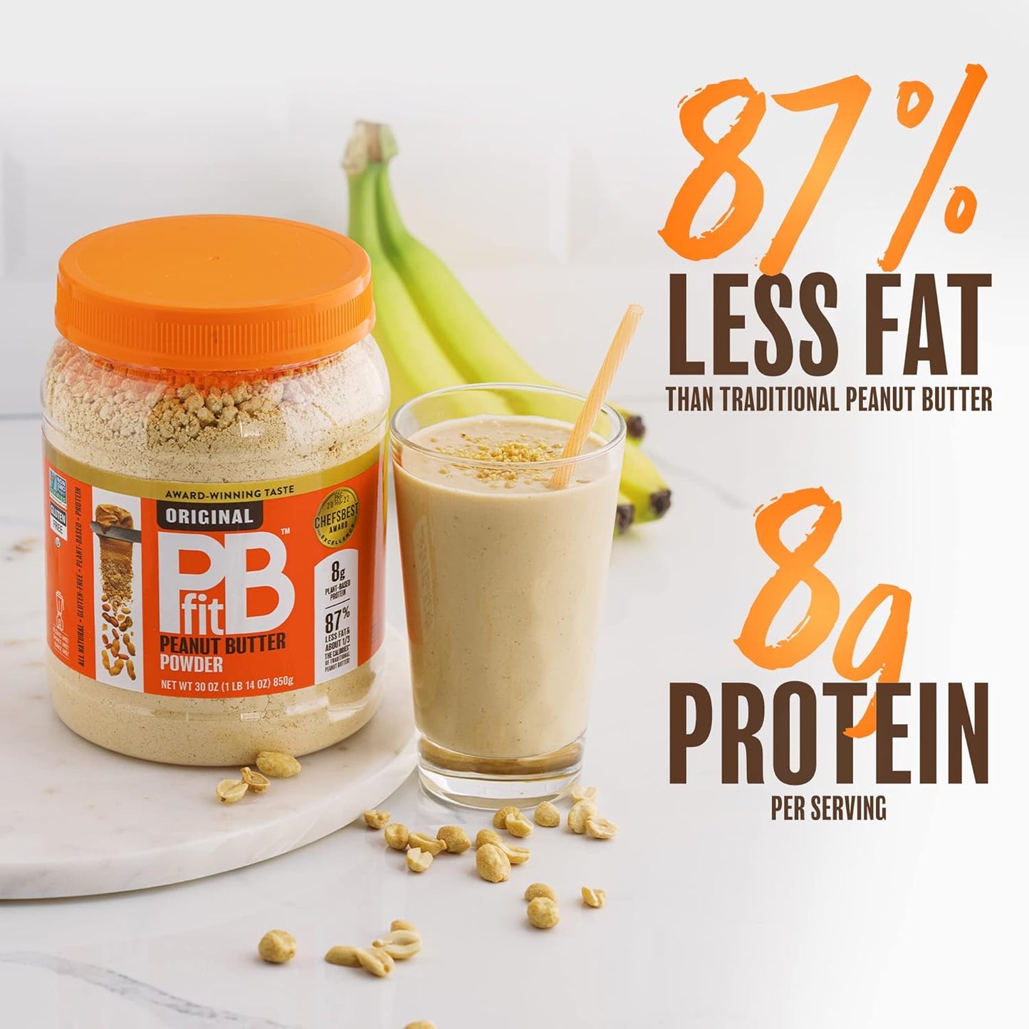 PBfit Classic Peanut Butter Powder 30 Ounce
