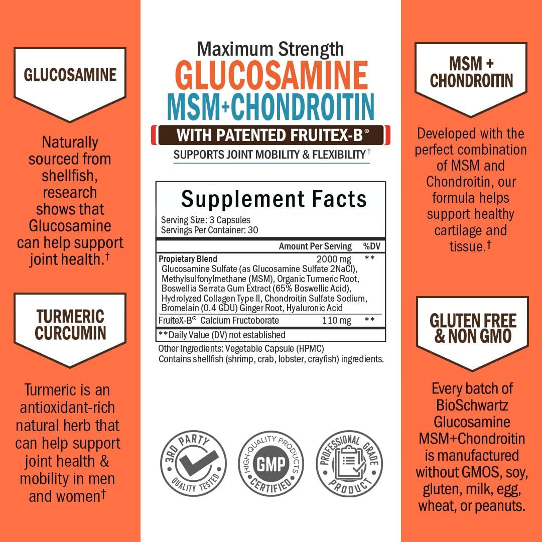 BioSchwartz, GLUCOSAMINE MSM-CHONDROITIN CAPSULES