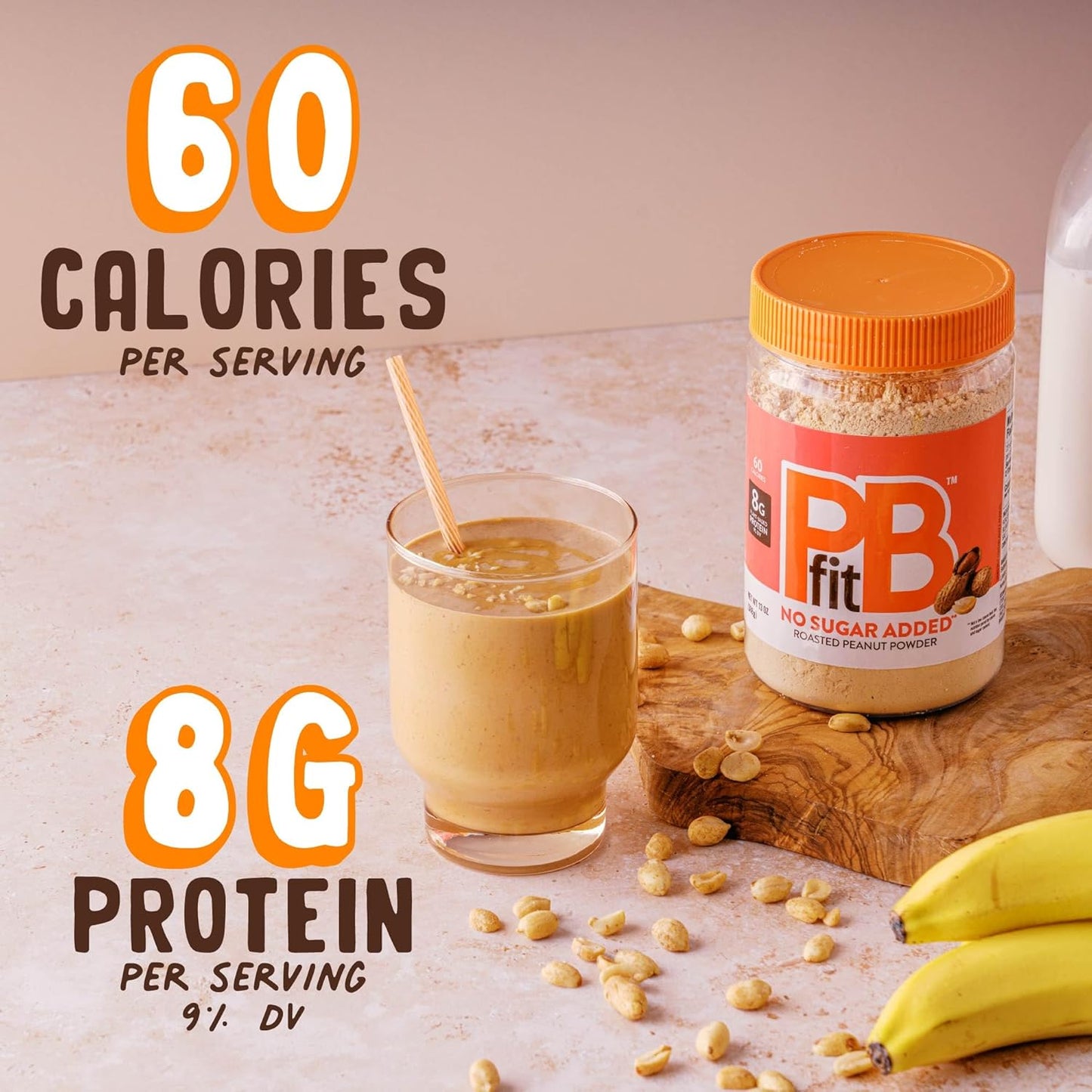PBfit No Sugar Added Peanut Butter Powder 13 Ounce