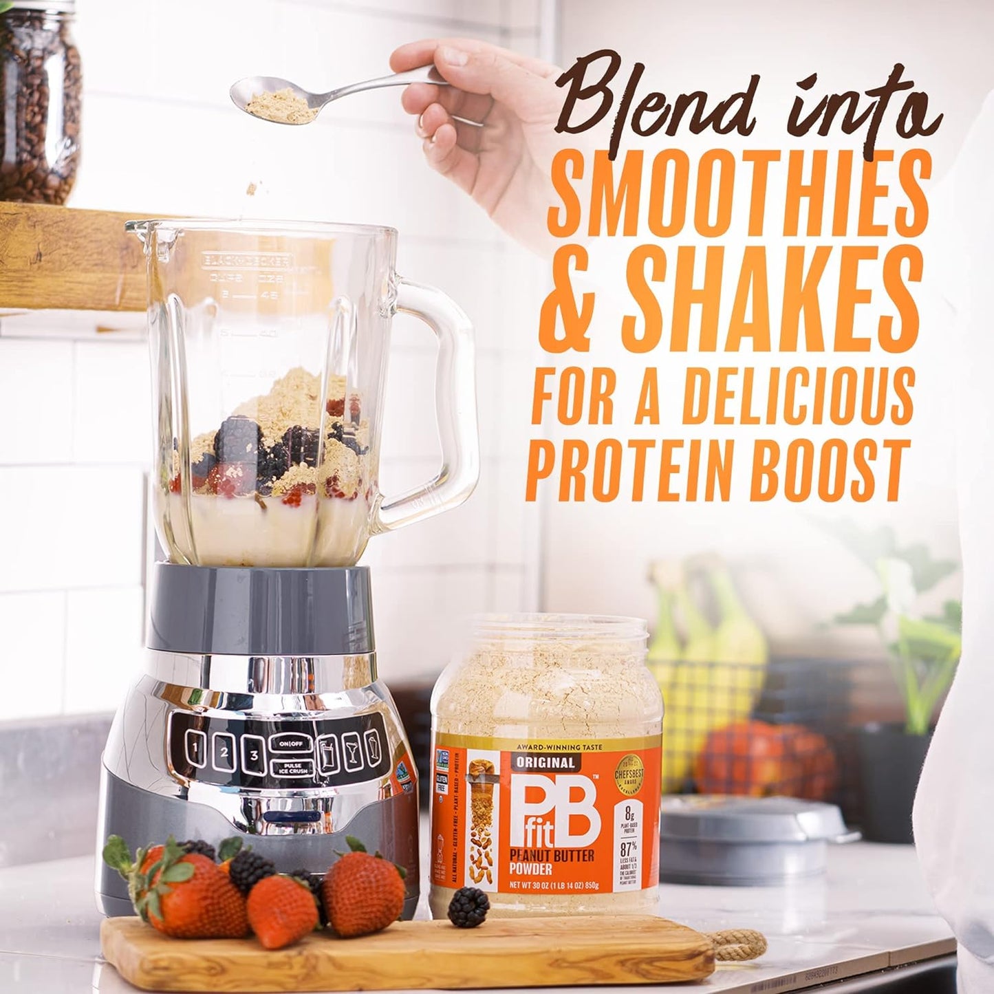 PBfit Classic Peanut Butter Powder 30 Ounce