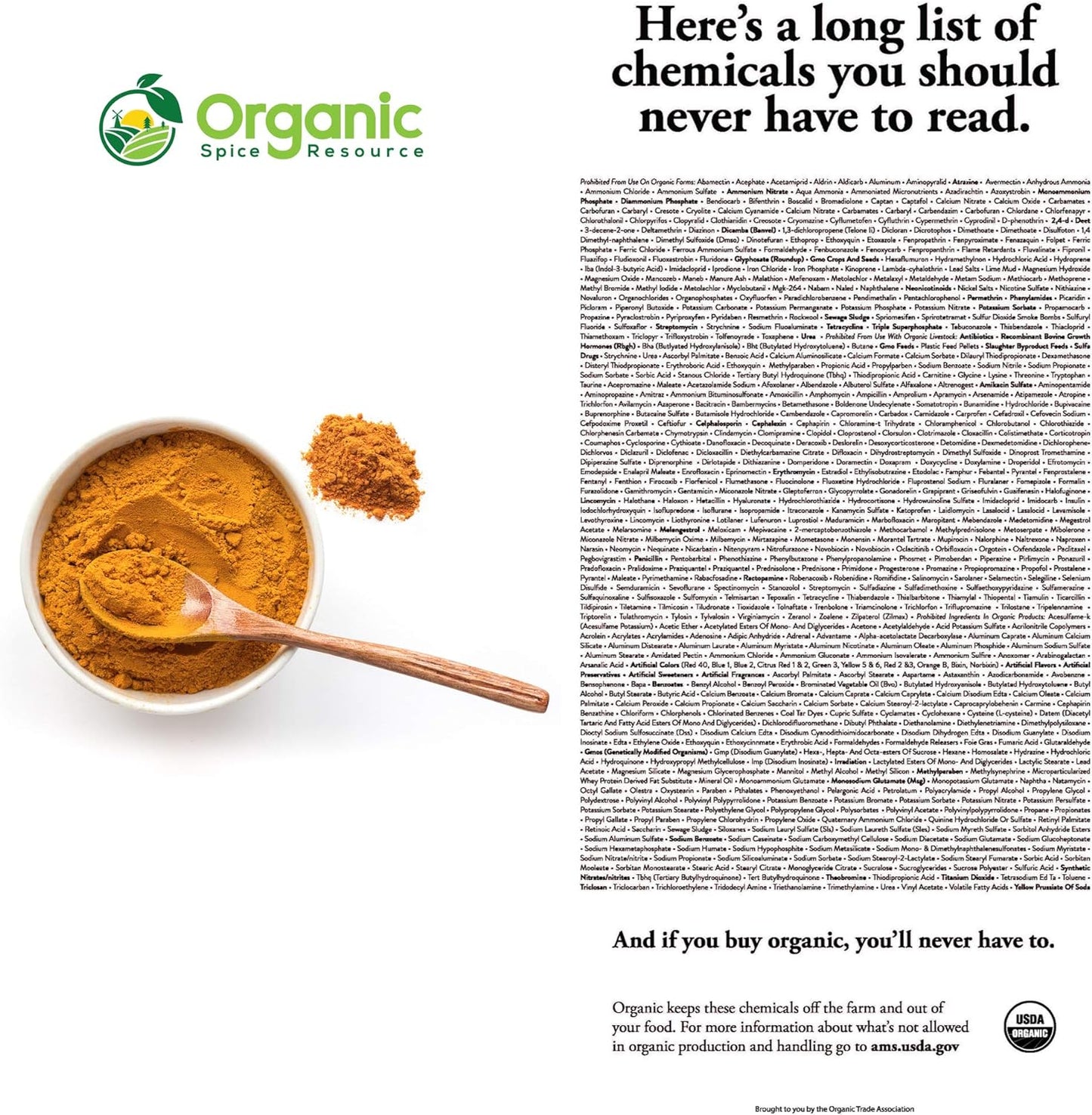 Organic Spice Resource Turmeric Root Powder