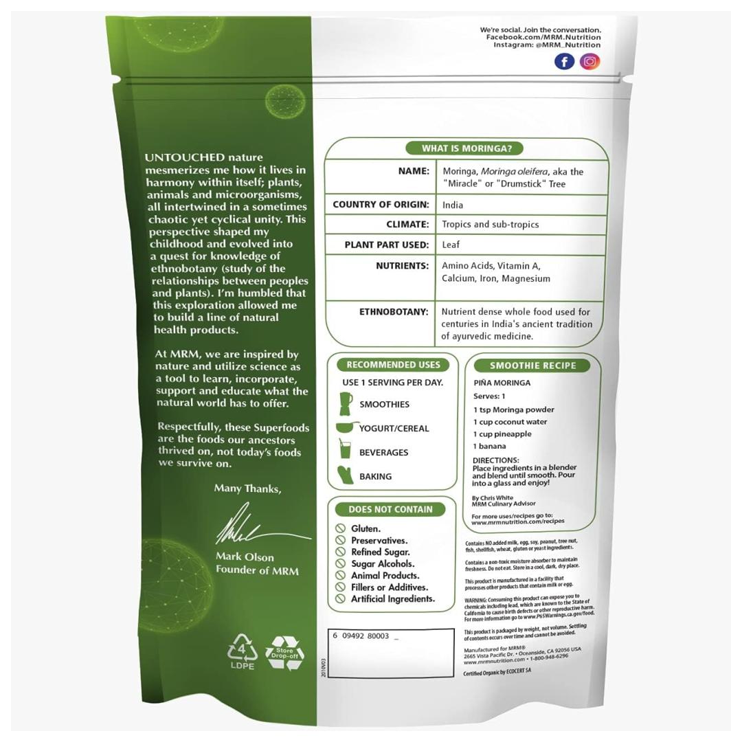 MRM Organic Moringa Leaf Powder