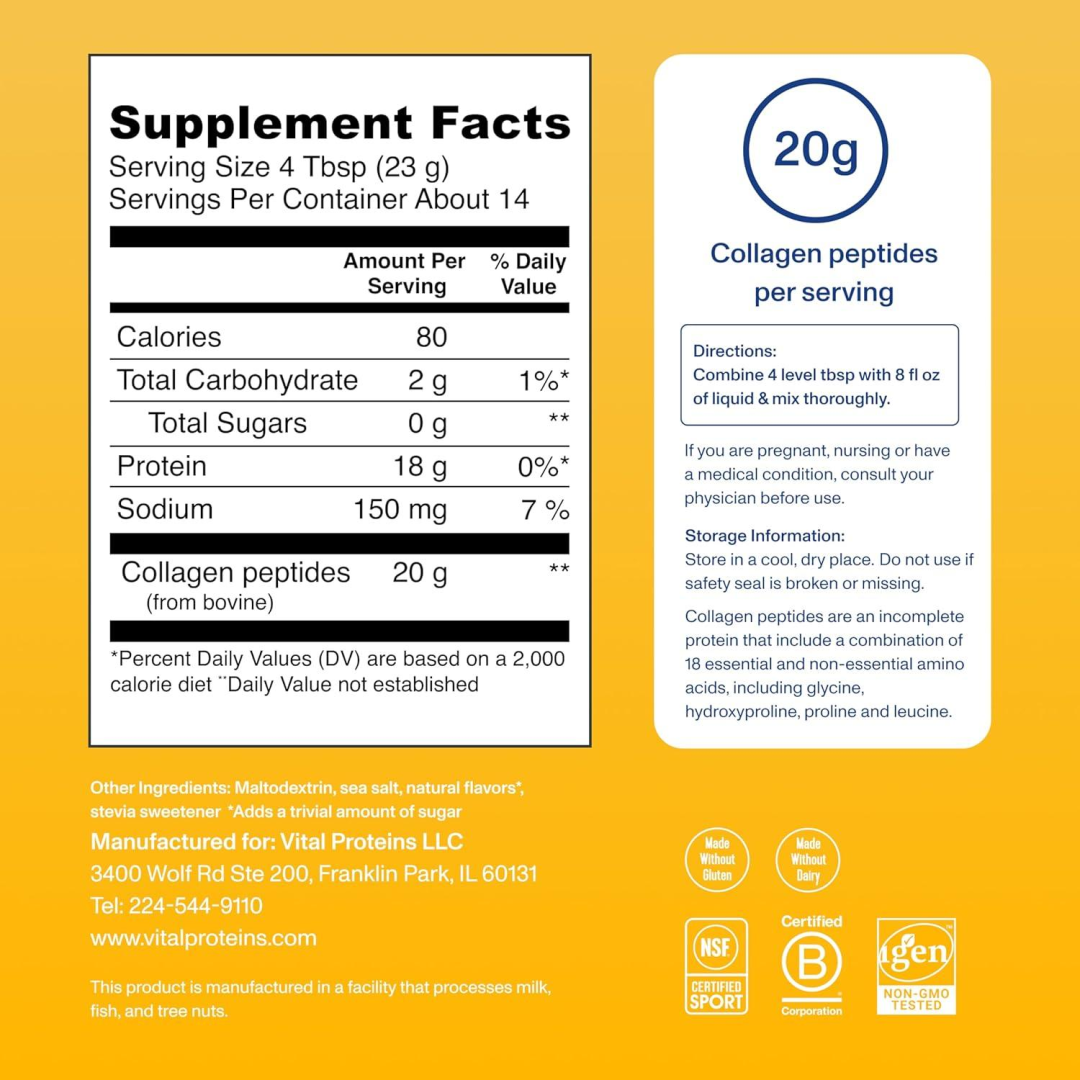 Vital Proteins, Collagen Peptides, Vanilla