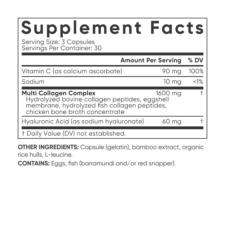 Sports Research Multi Collagen with Hyaluronic Acid and Vitamin C