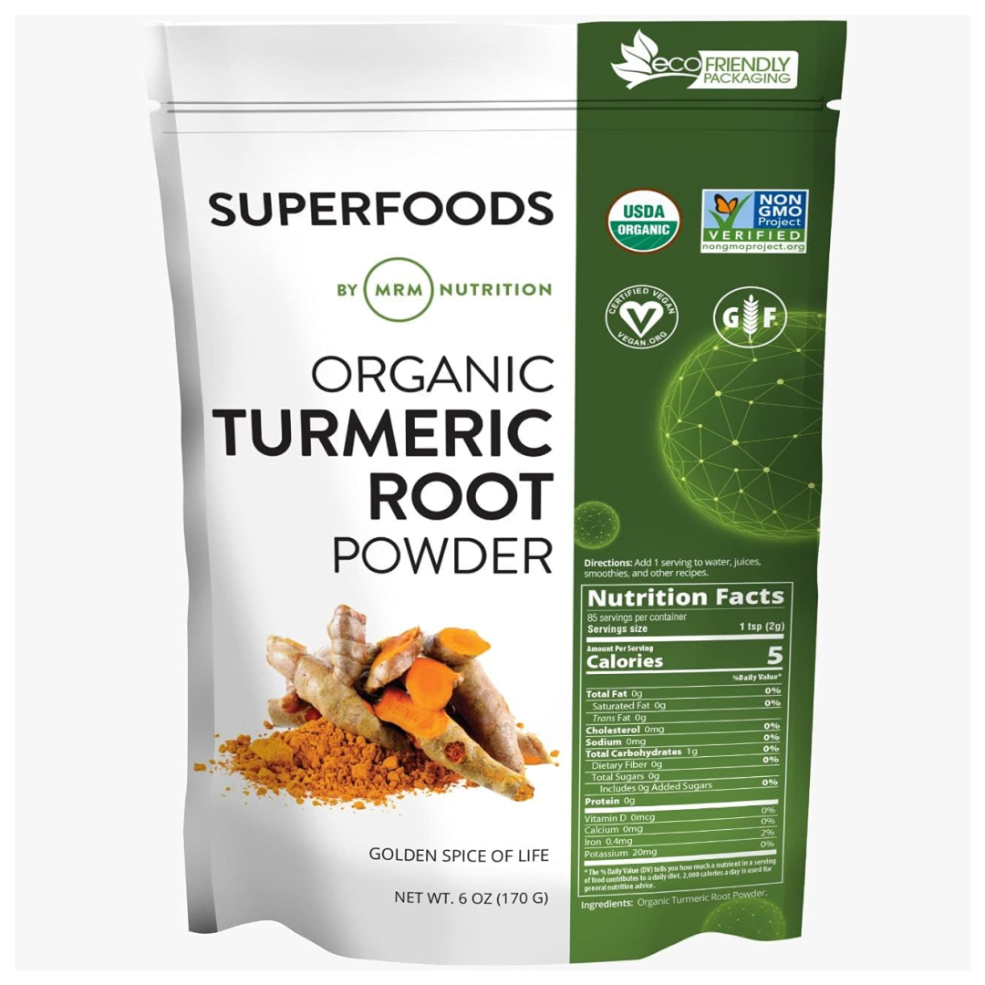 MRM Nutrition Organic Turmeric Powder Superfood