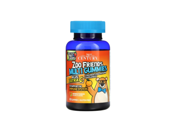 21st Century, Zoo Friends Multi Gummies, Plus Extra C