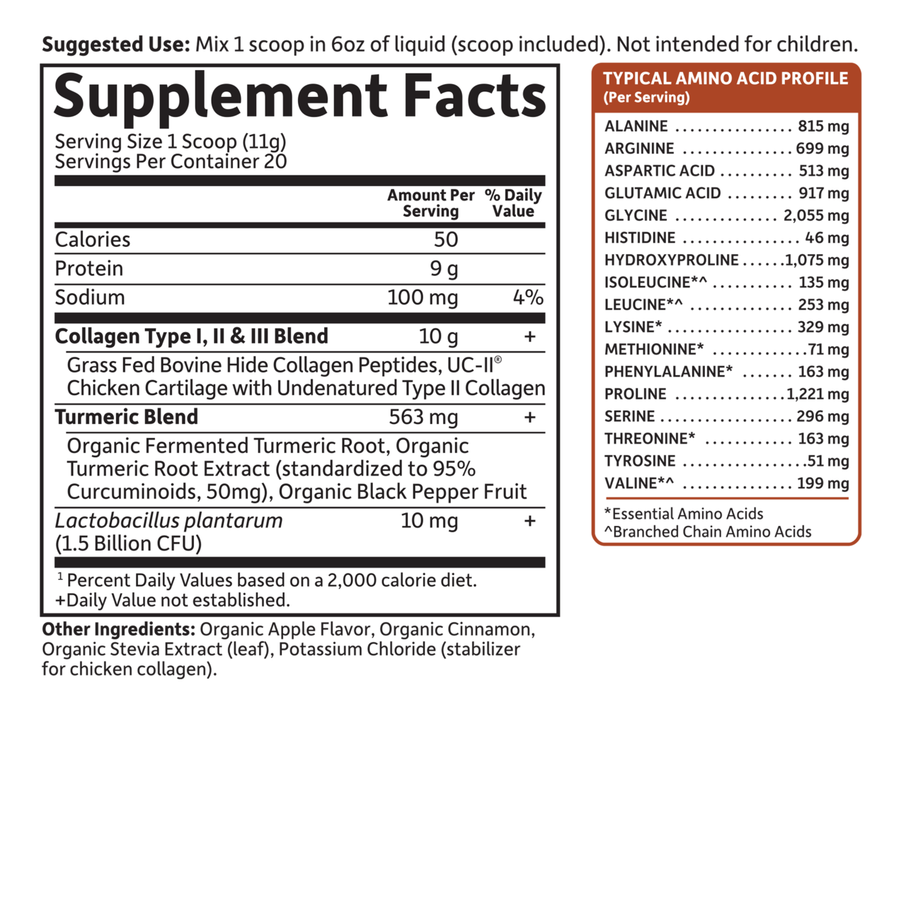 Multi-sourced Collagen Turmeric Powder
