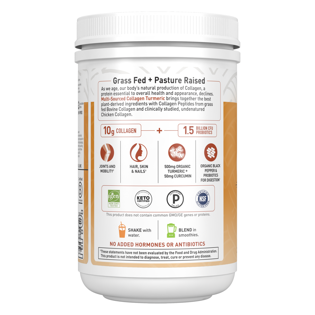 Multi-sourced Collagen Turmeric Powder