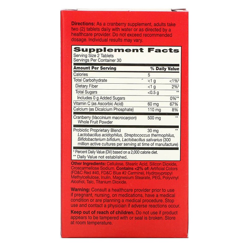 21st Century, Cranberry Plus Probiotic