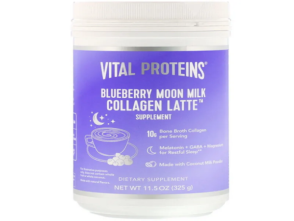Vital Proteins, Collagen Latte, Blueberry Moon Milk