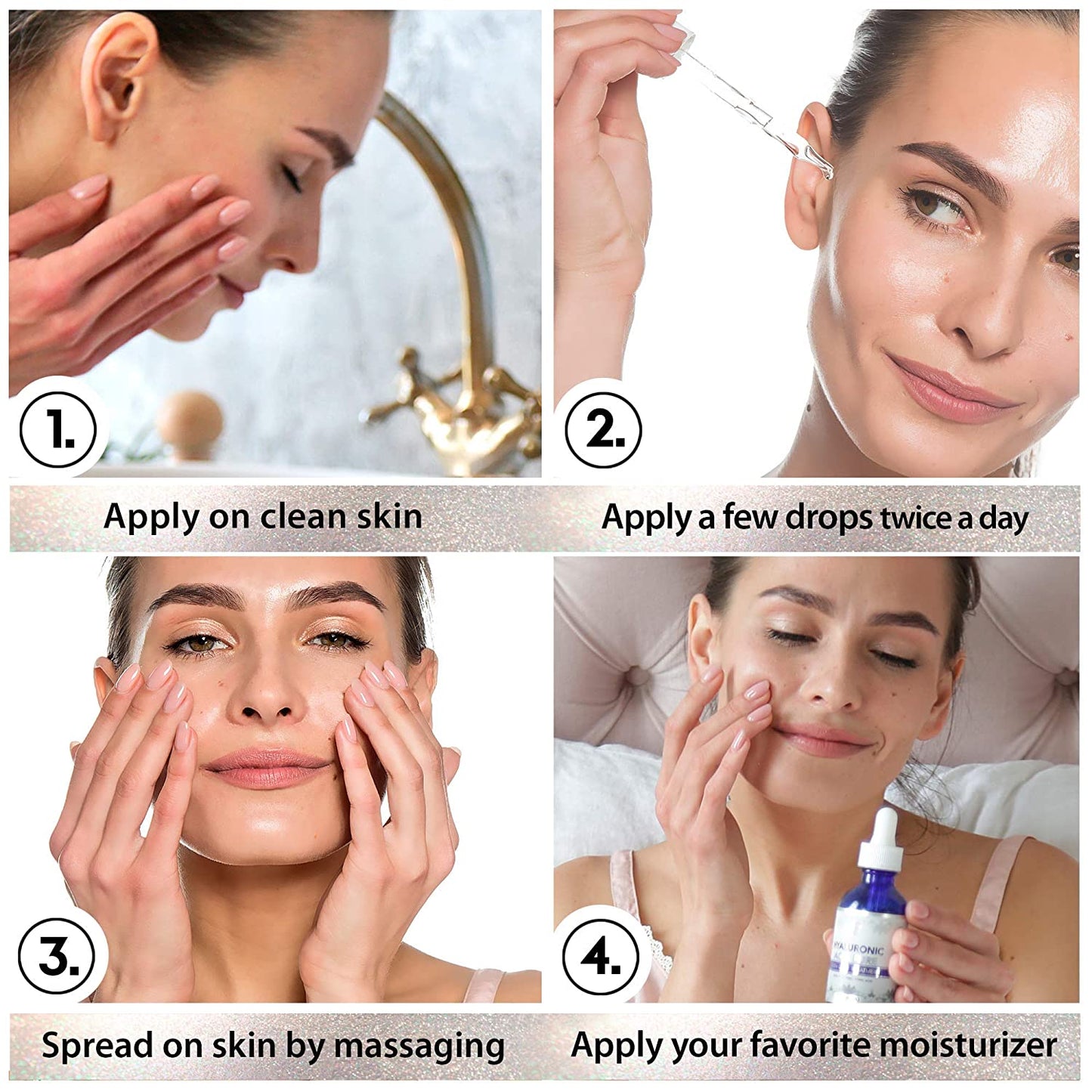 Pure Hyaluronic Acid Serum for Face - Serum for Skin and Lips