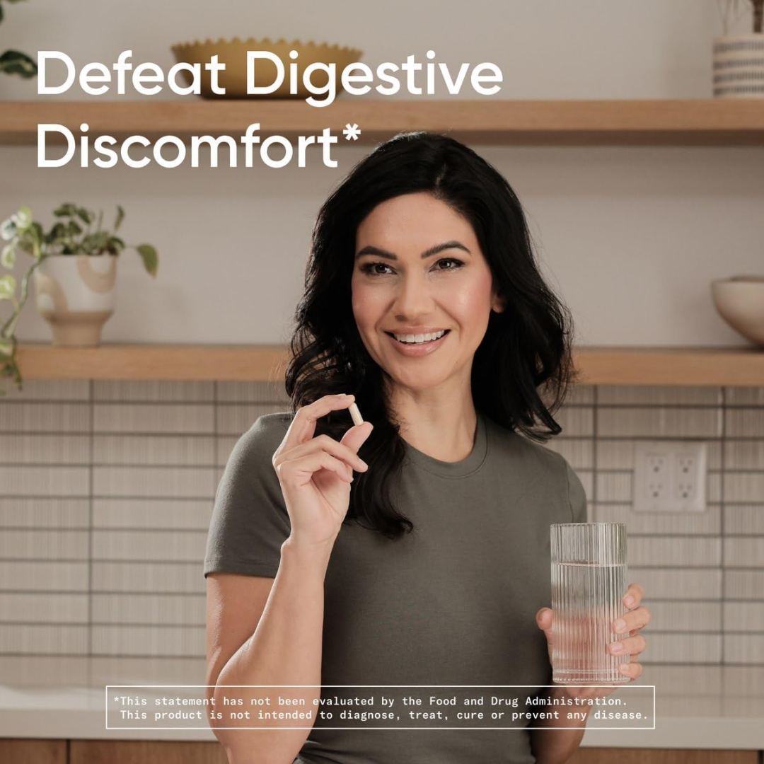Sports Research Plant-Based Digestive Enzymes with Probiotic and Ginger