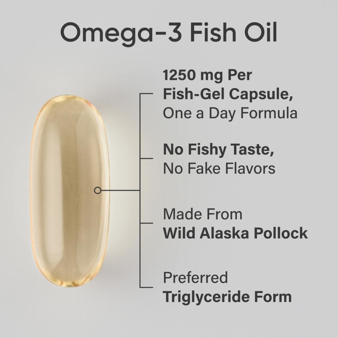 Sports Research Omega-3 Fish Oil from Wild Alaska Pollock