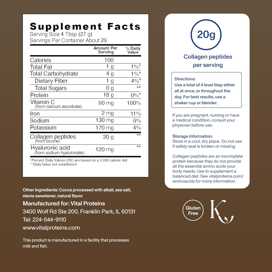 Vital Proteins Collagen Peptides Advanced, Chocolate