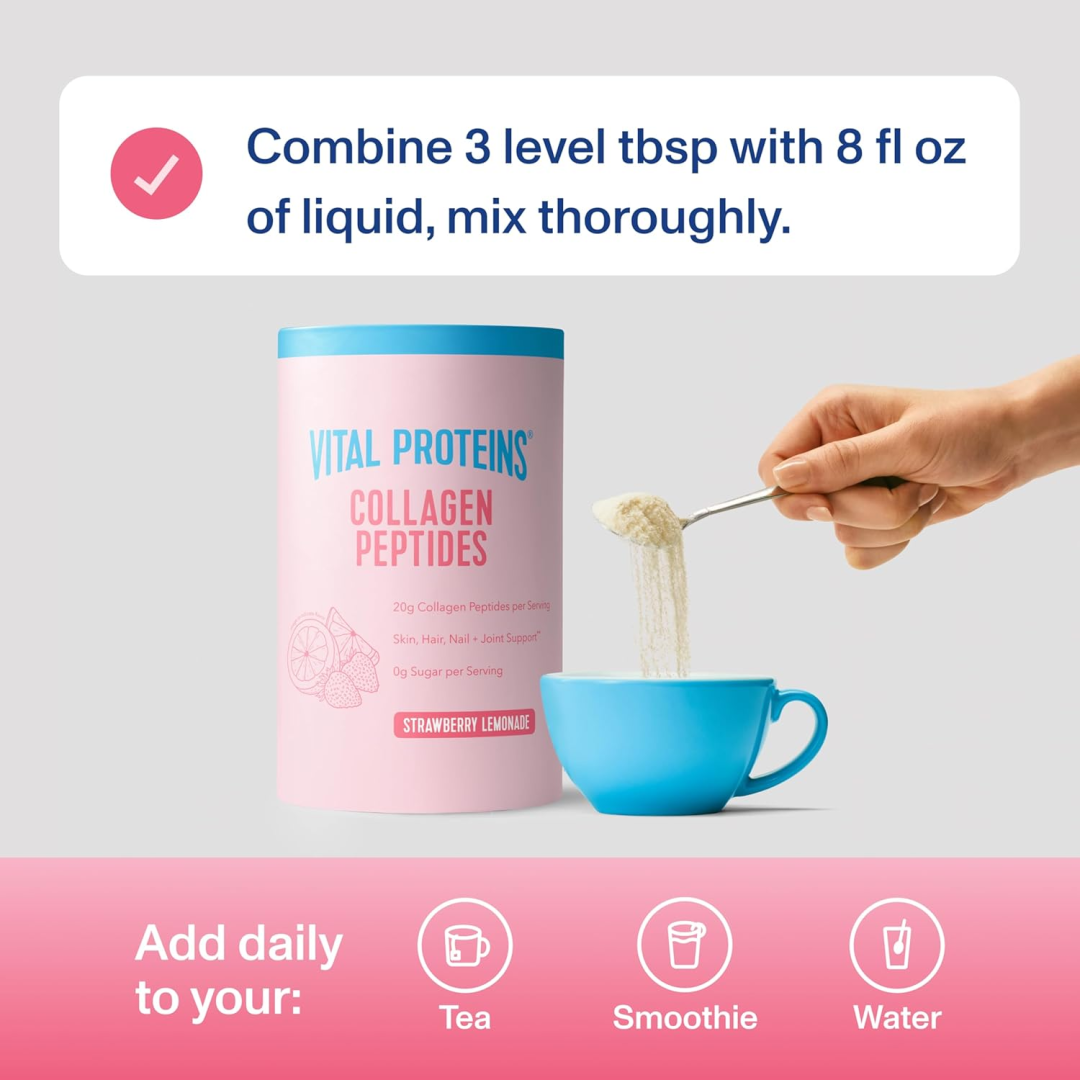 Vital Proteins, Beauty Collagen, Strawberry Lemon