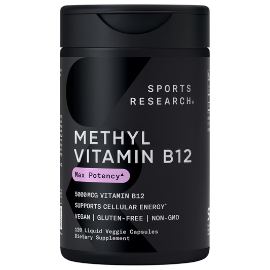 Sports Research® Vitamin B12 as Methylcobalamin 5000mcg