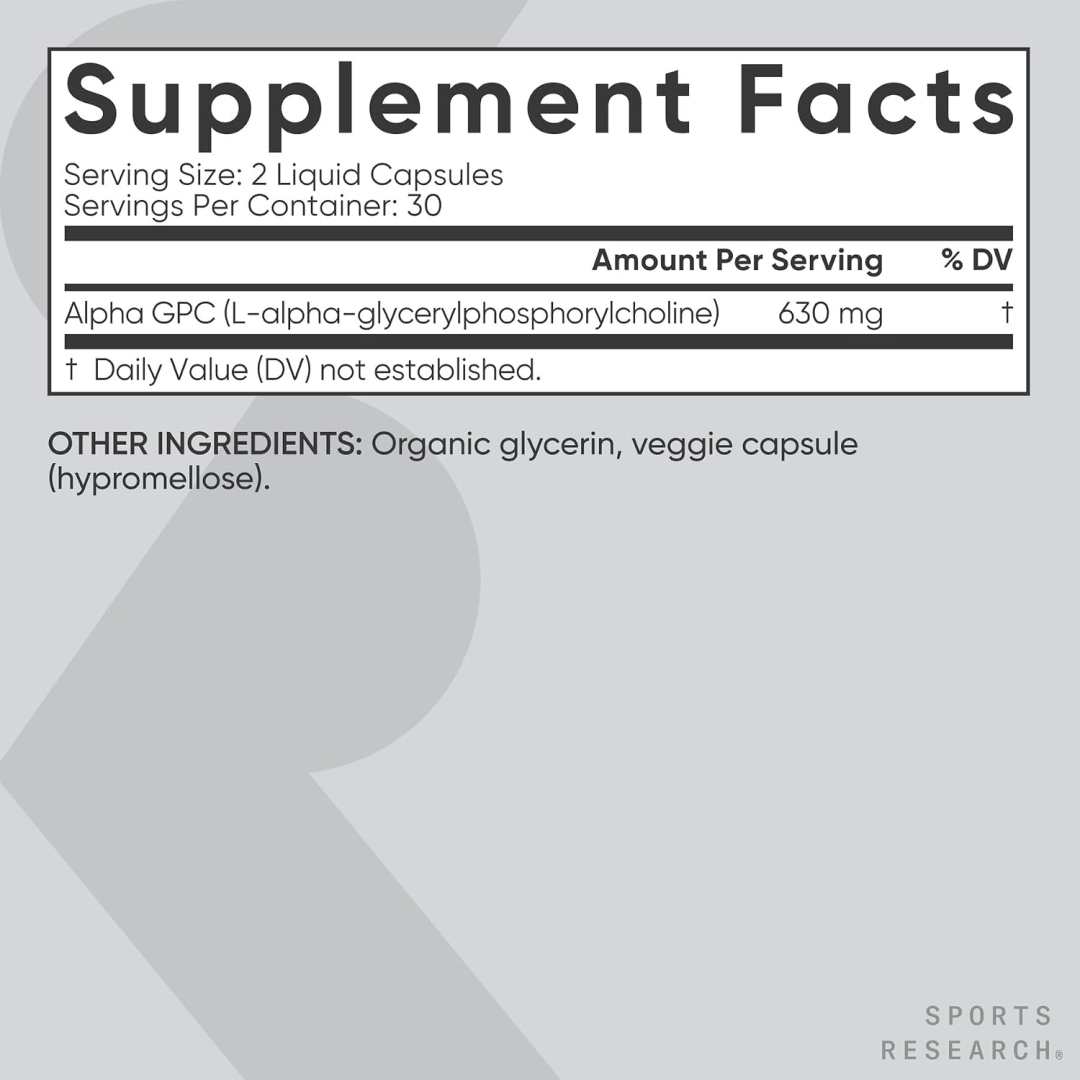 Sports Research® Alpha GPC