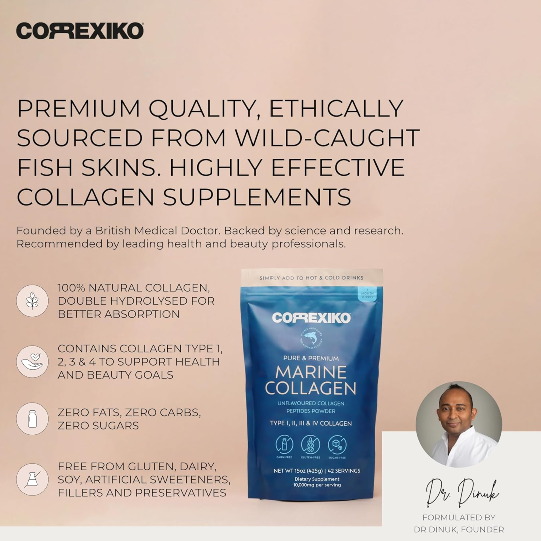 Correxiko Marine Collagen Peptides Powder