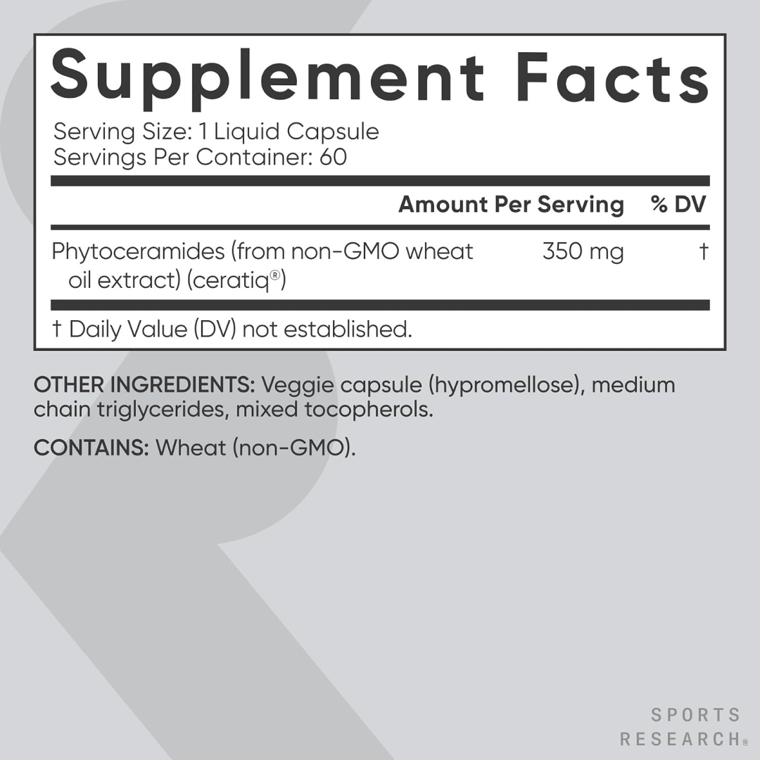 Sports Research Phytoceramides 350mg w/Ceratiq®