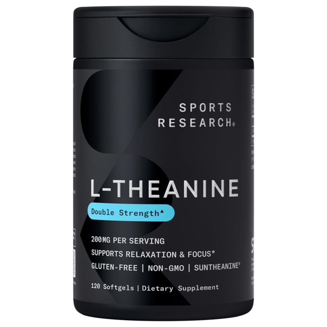 Sports Research L-Theanine with Coconut Oil