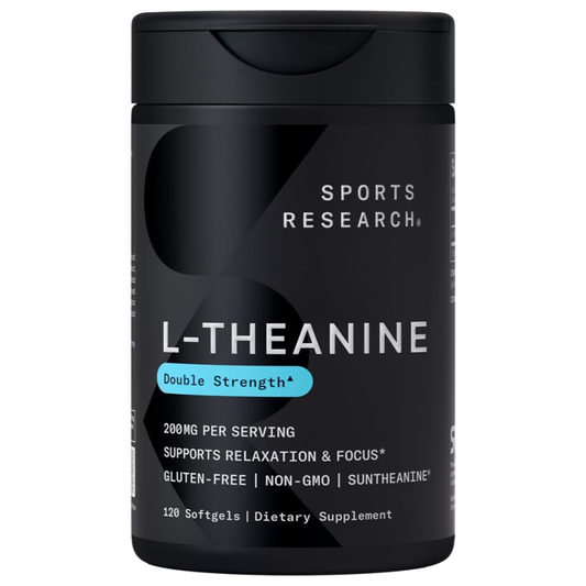 Sports Research L-Theanine with Coconut Oil