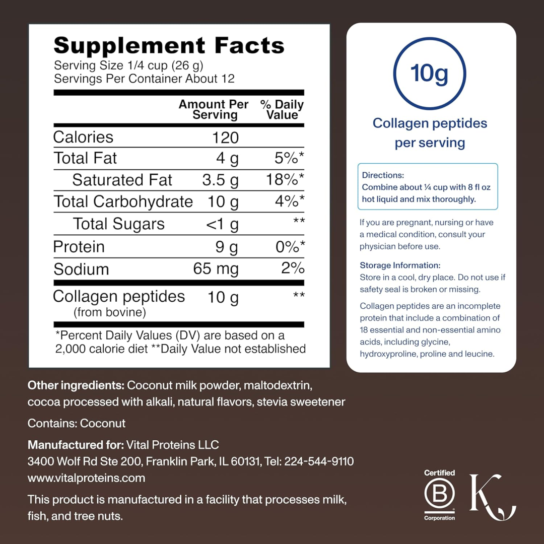 Vital Proteins Collagen Peptides Powder - Coffee Creamer
