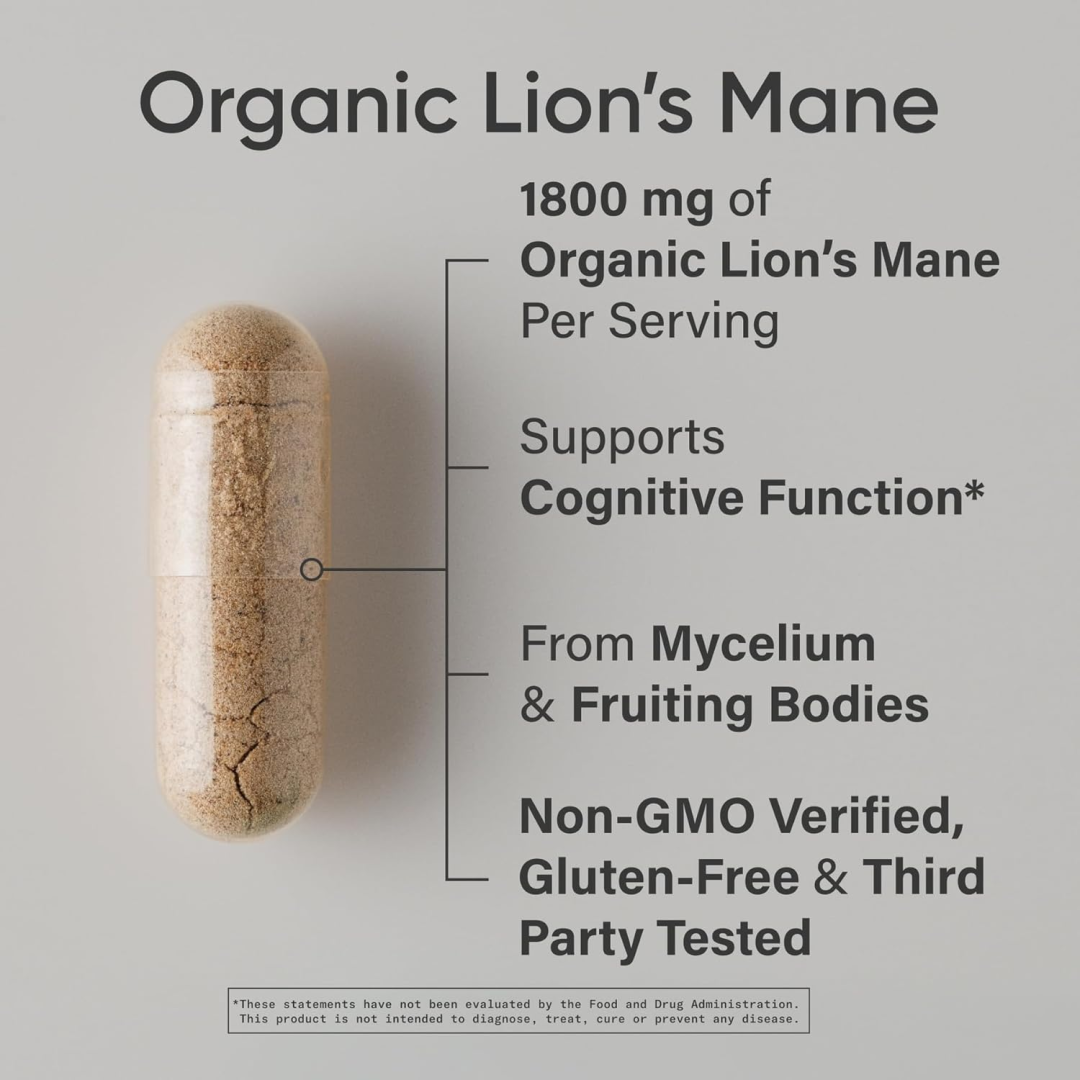 Sports Research® Organic Lion's Mane Mushroom