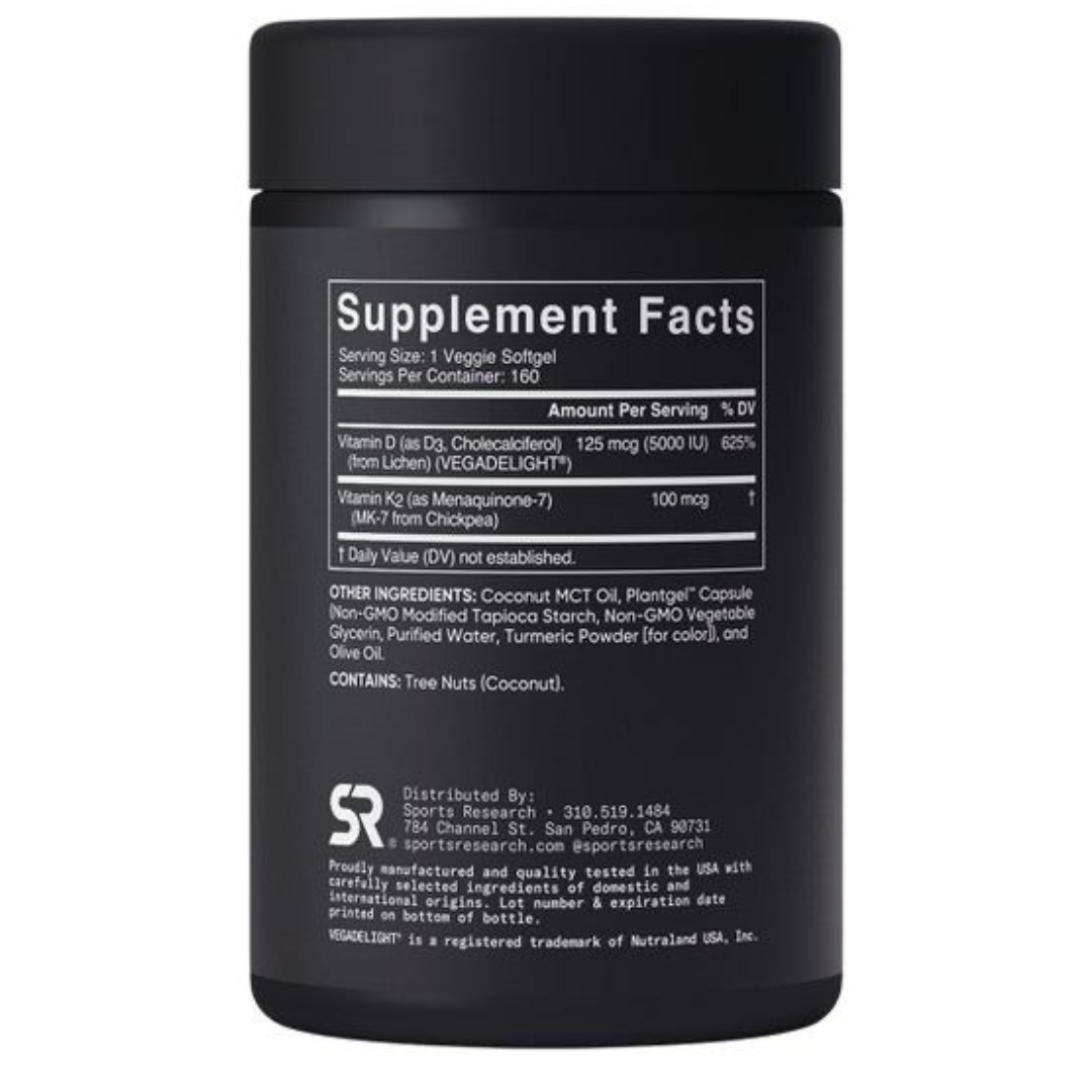 Sports Research Vitamin D3 + K2