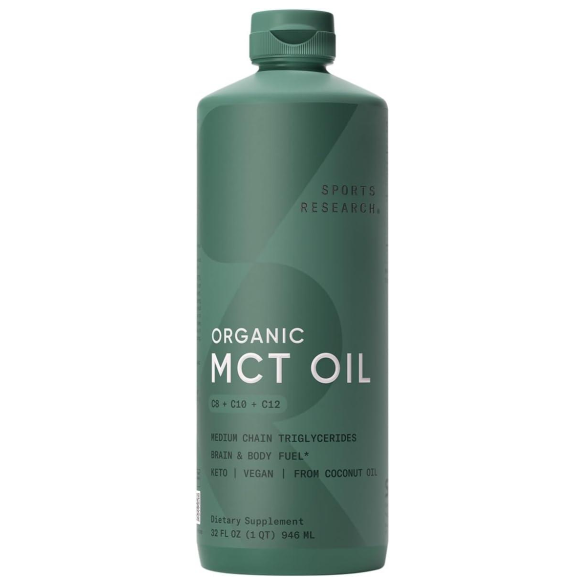 Sports Research Organic MCT Oil (C8, C10, C12)