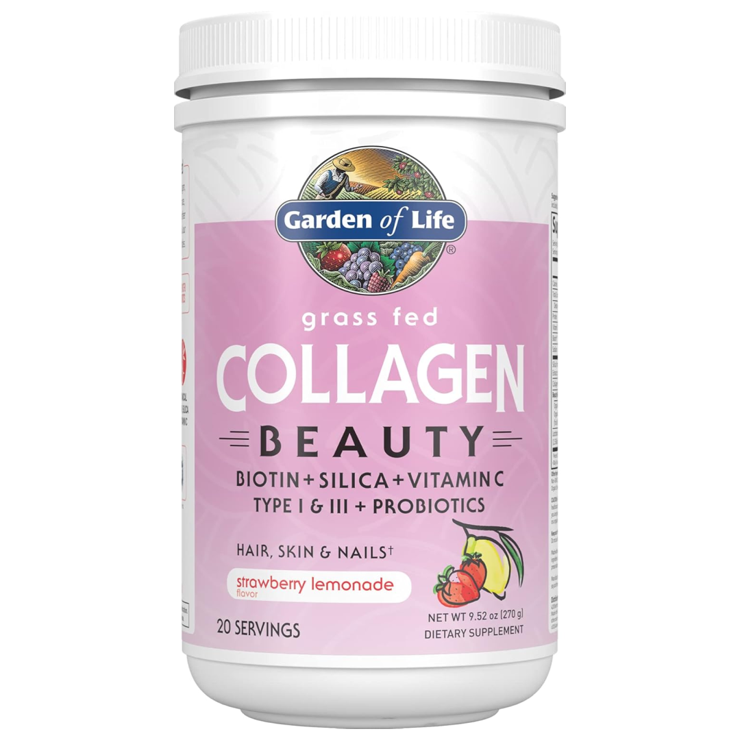 Garden of Life Grass Fed Collagen Beauty Strawberry Lemonade