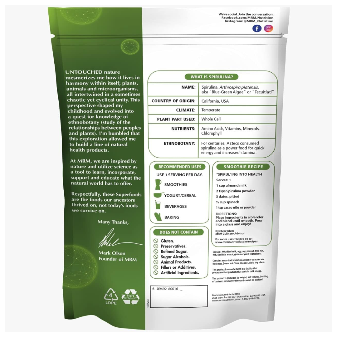 MRM Superfoods - Spirulina Powder
