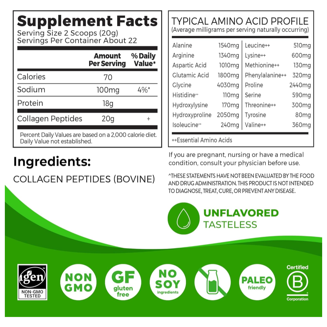 Orgain Grass Fed Pasture Raised Collagen Peptides