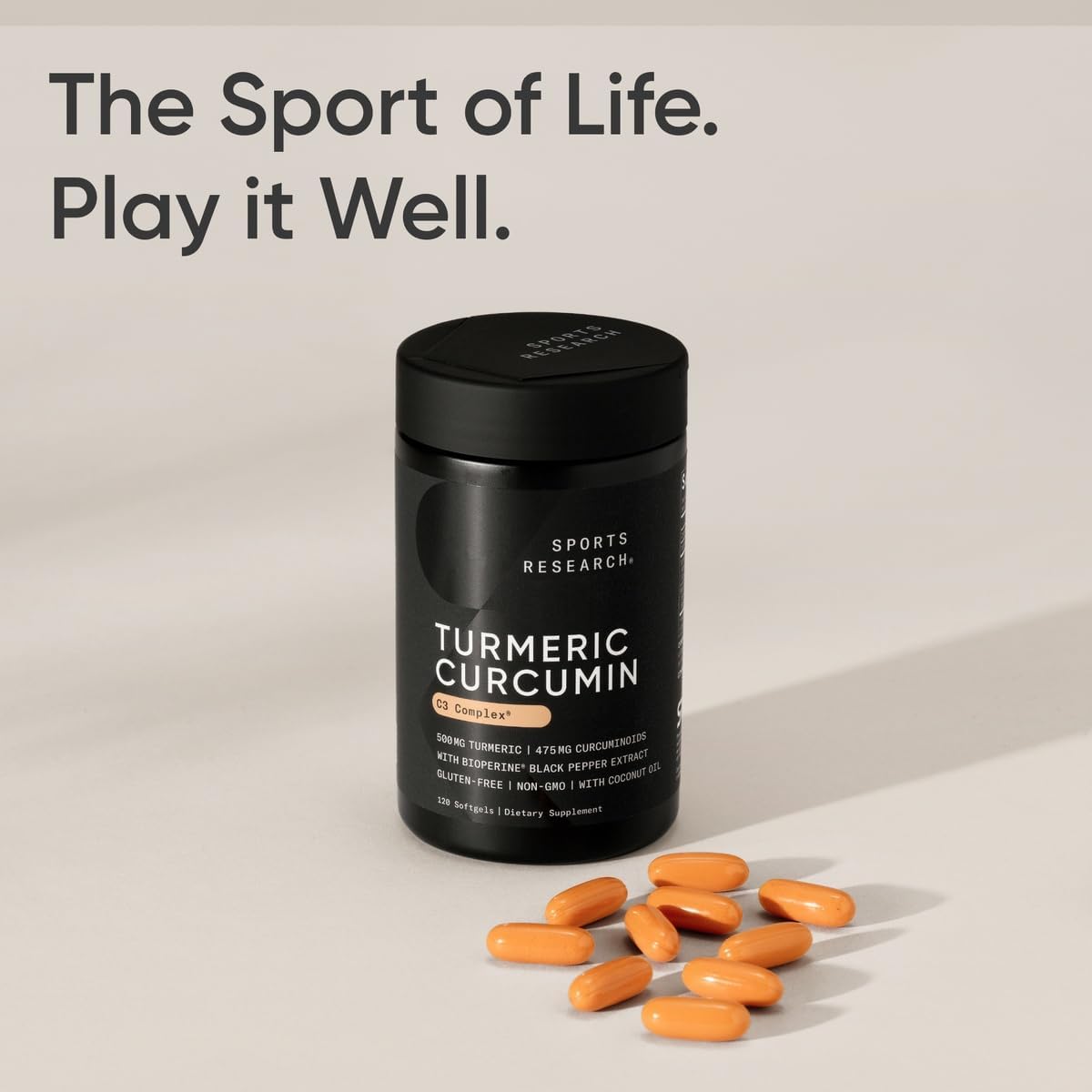 Sports Research C3 Complex Turmeric Curcumin 500MG