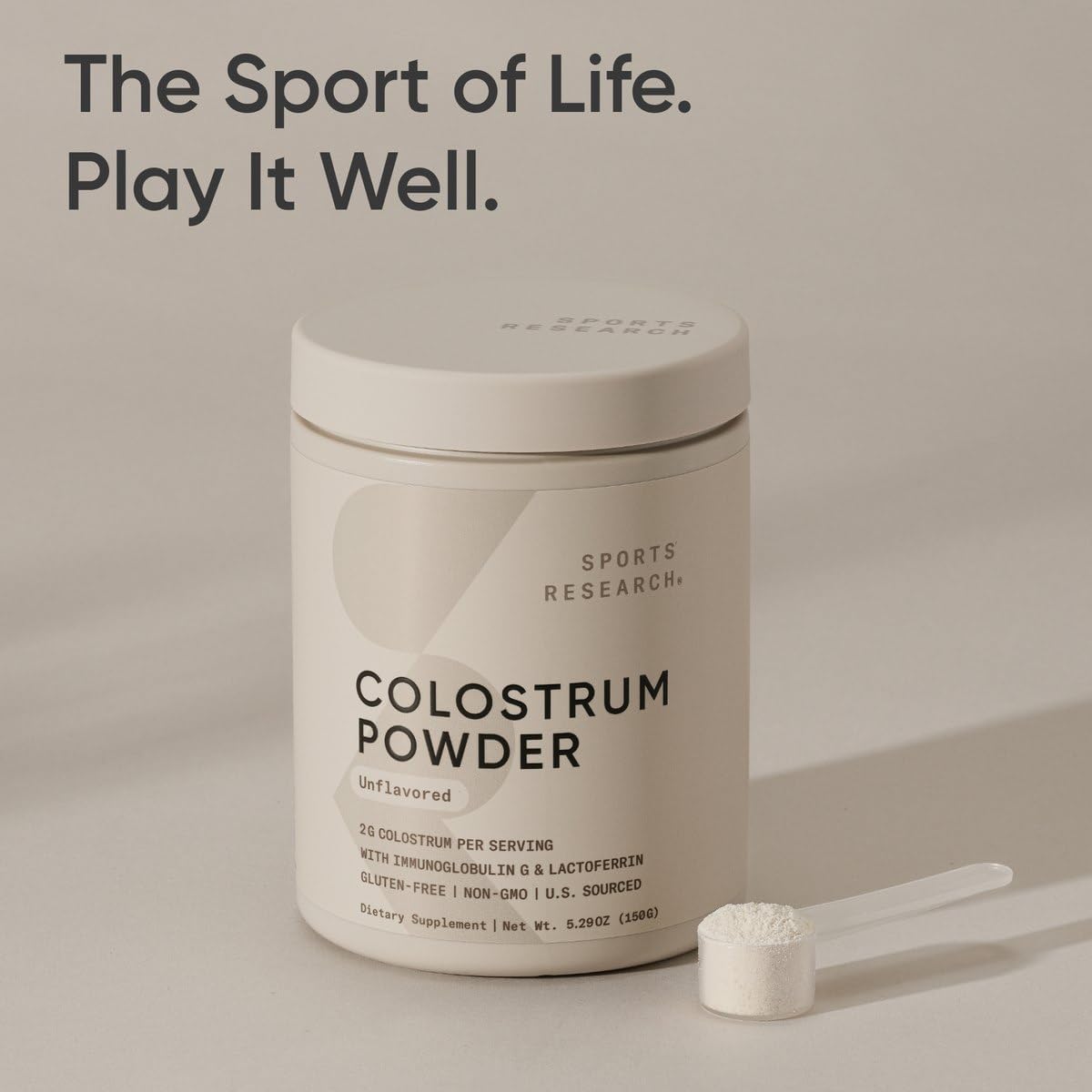 Sports Research® Colostrum Powder - Unflavored