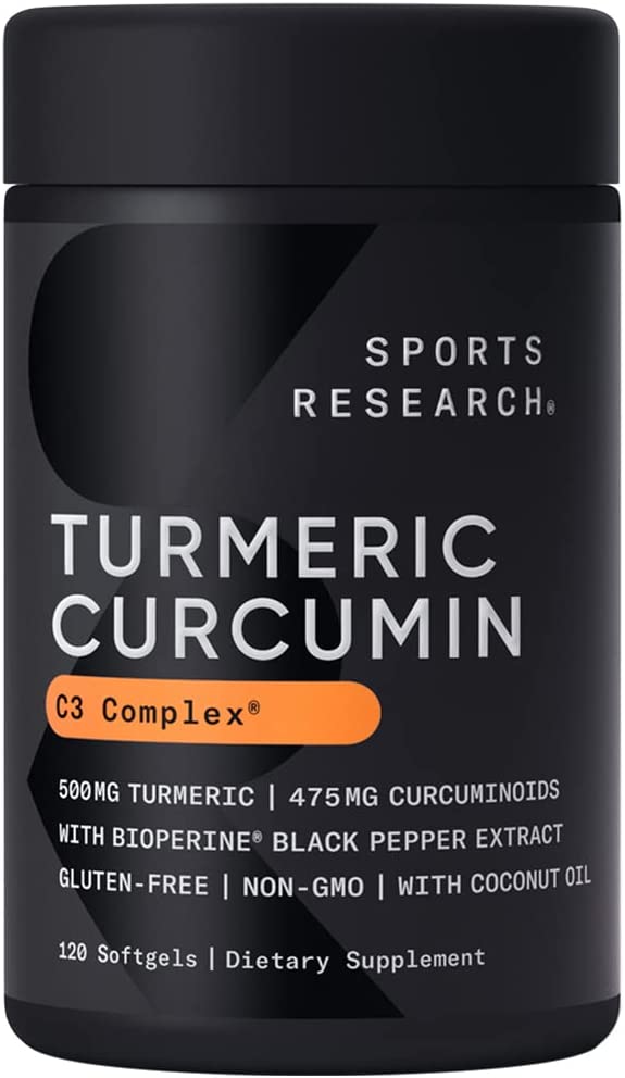 Sports Research C3 Complex Turmeric Curcumin 500MG