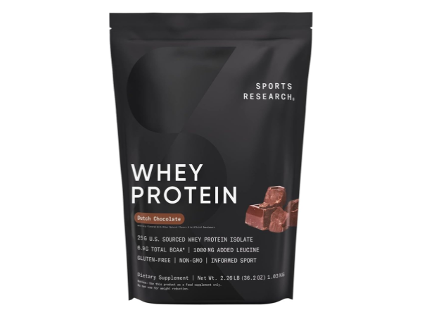 Sports Research Whey Protein Isolate - Dutch Chocolate