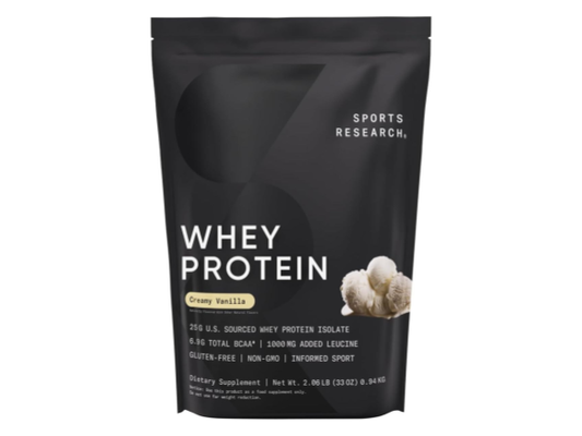 Sports Research Whey Protein Isolate - Vanilla Flavor